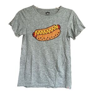 Appaman Boys Gray T-Shirt with Hot Dog Graphic, Sz 12